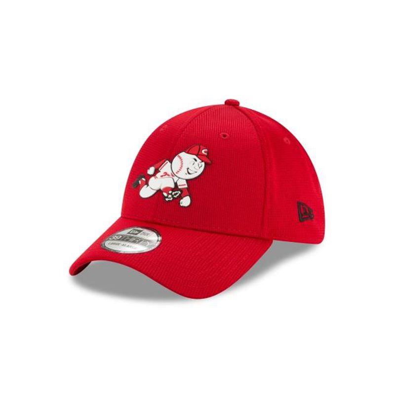 MLB Cincinnati Reds Clubhouse Collection 39Thirty Stretch Fit (SMD0591) - Red New Era Caps